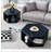 Modern Minimalist Black Hexagonal Coffee Table Set.Hexagonal MDF coffee table-1029104331
