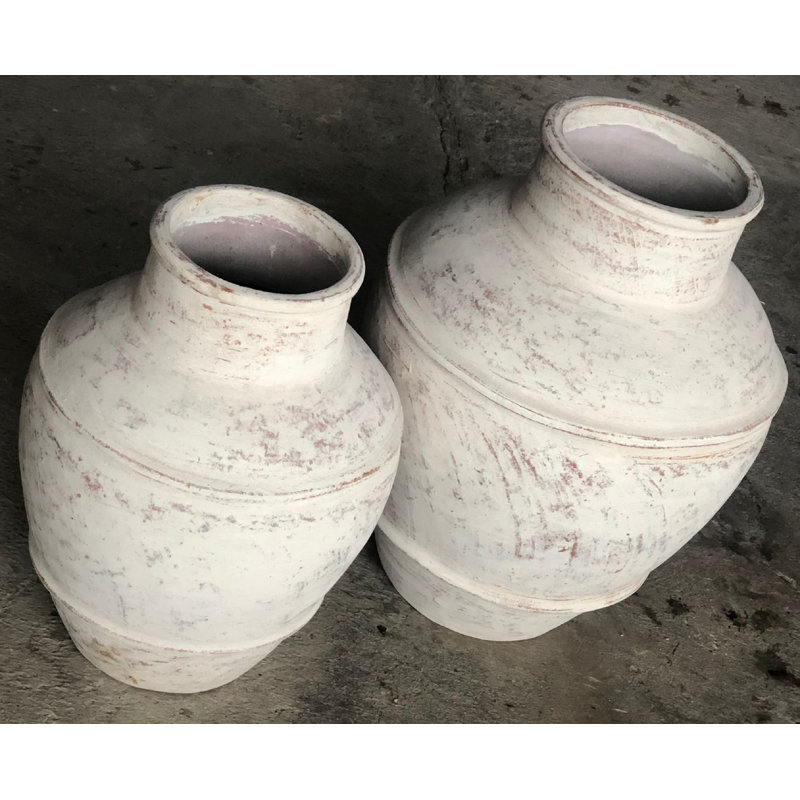 Earthenware Jar, 22" H x 16" W x 16" D