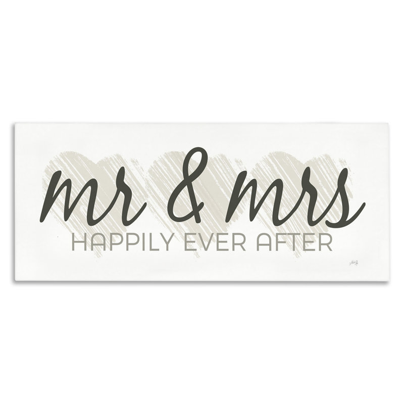 Art mural romantique sur toile par Mr et Mme Marla Rae, H 20 po x l 48 po