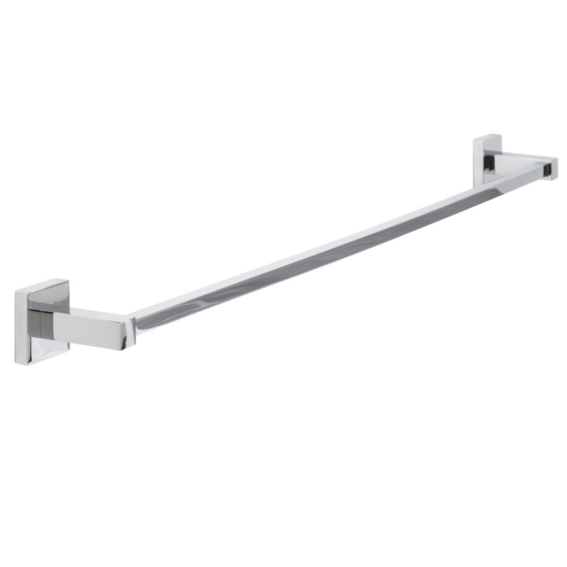 Polished Chrome 30" Wall Mounted Modern Towel Bar