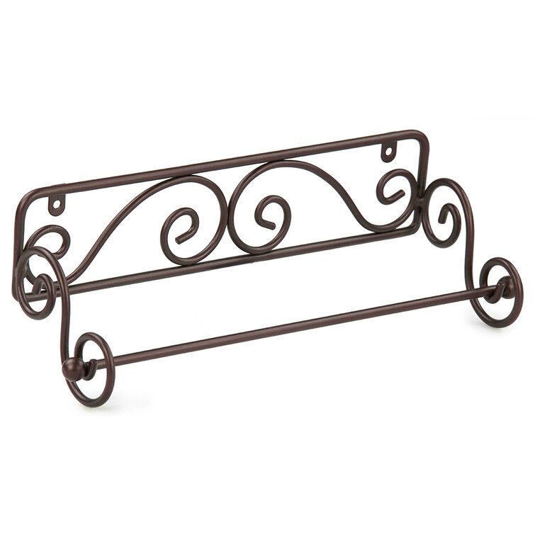 Star Paper Towel Holder Holder Vertical Wall Mount by Village Wrought Iron  - Zawadee