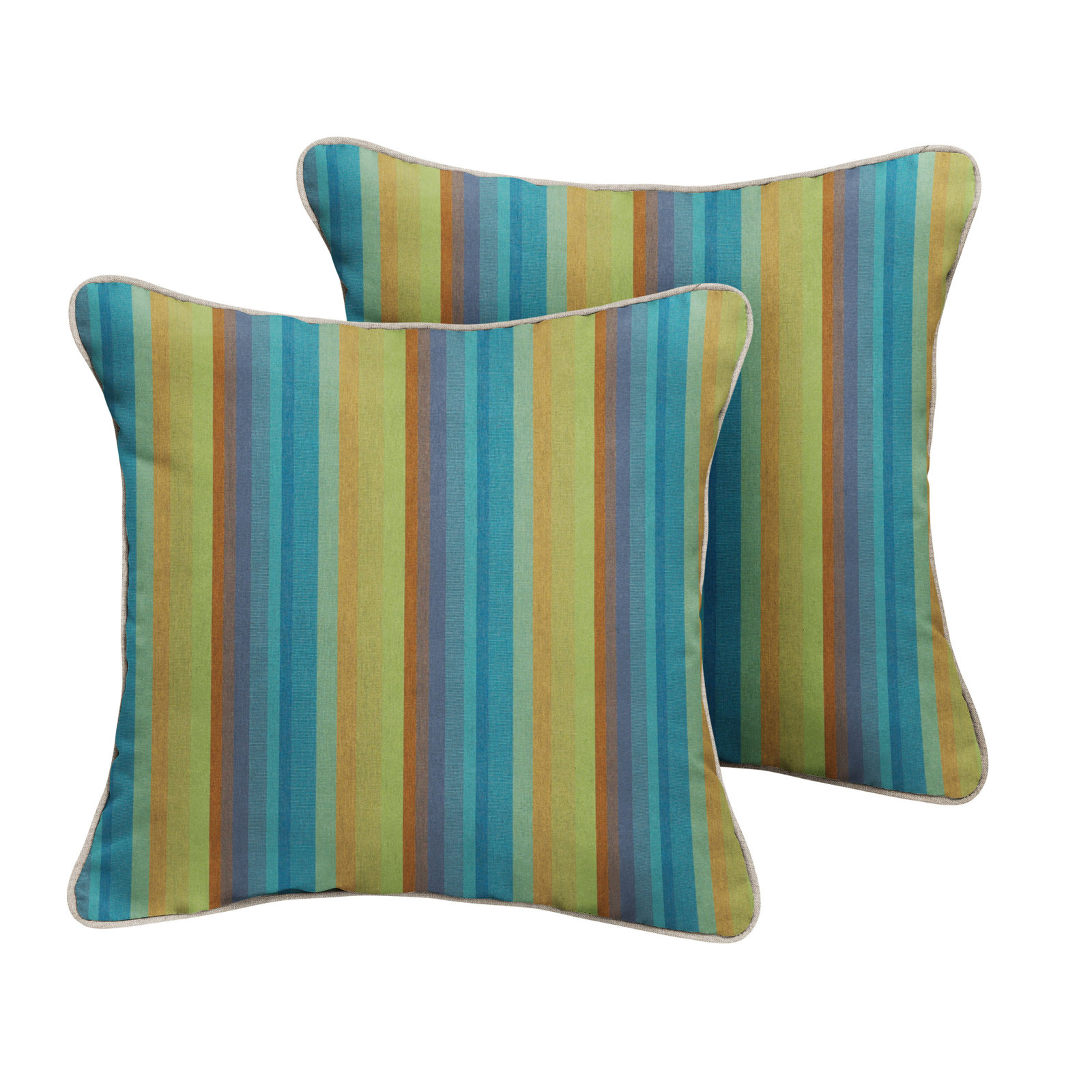 Adel Throw Pillow, 18" W x 18" D, Blue
