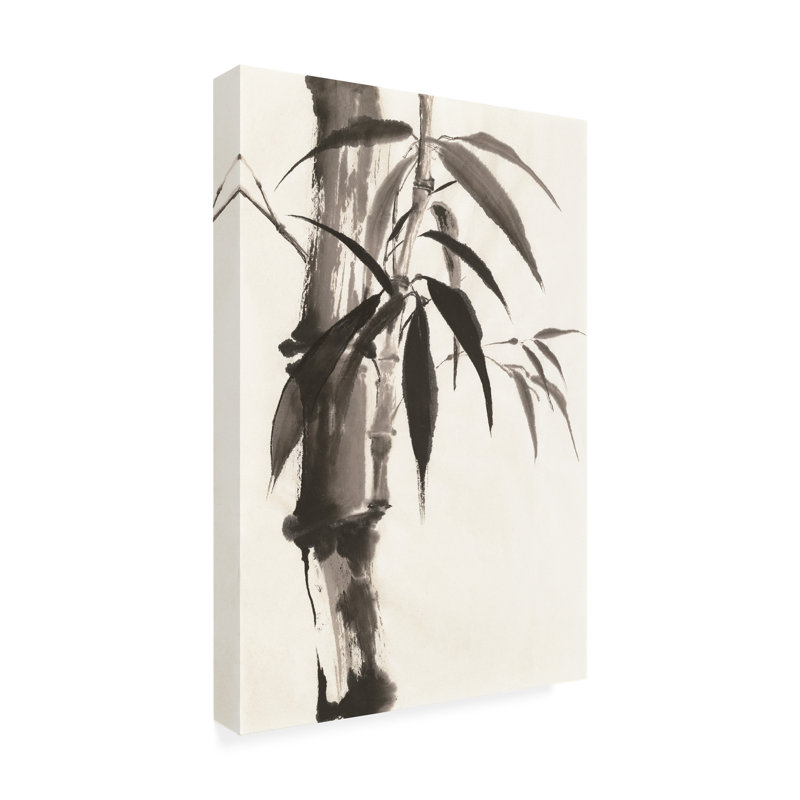 Toile d'extérieur «Sumi Bamboo» par Chris Paschke, H 24 po x l 16 po x P 1,5 po