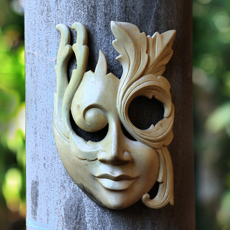 Décoration murale moderne en bois d'hibiscus