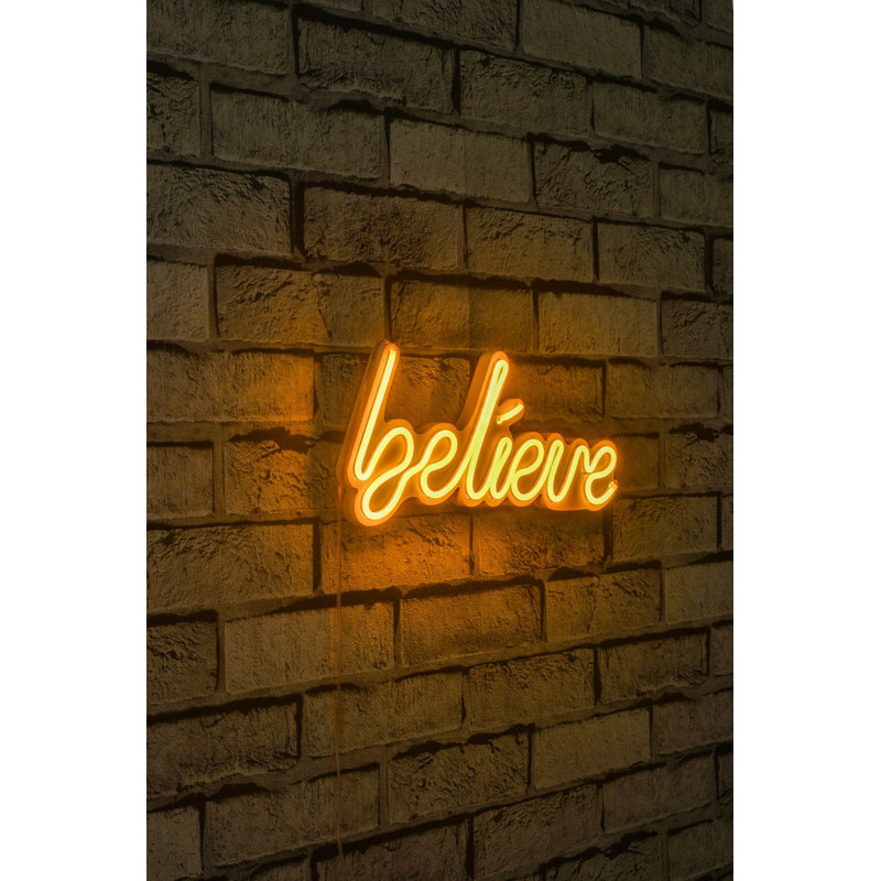 Bande lumineuse néon flexible à DEL, jaune, 13,0 x 6,3 x 0,8 pouces | IP67 imperméable, gabarit en mousse de PVC, courant continu 12 V, 8 W à 10 W / mètre | Système de suspension murale intégré, parfait pour la décoration intérieure et les fêtes