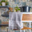 Cotton Stripe Tea Towel Kitchen Towel-98430366