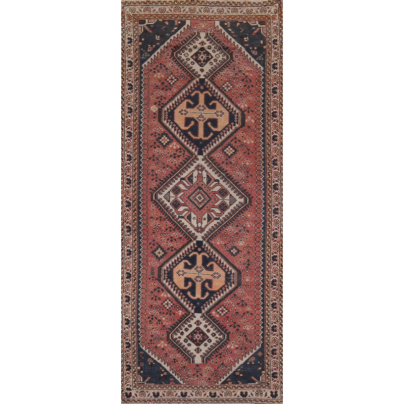 Tapis tribal en laine vieilli 4 x 10