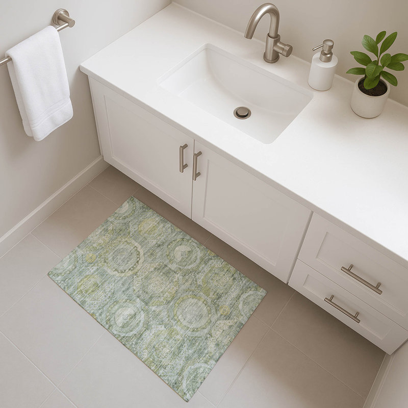 Premium Machine Washable Honig AMF1661 Panel Rug, Rectangle 1'8" x 2'6"