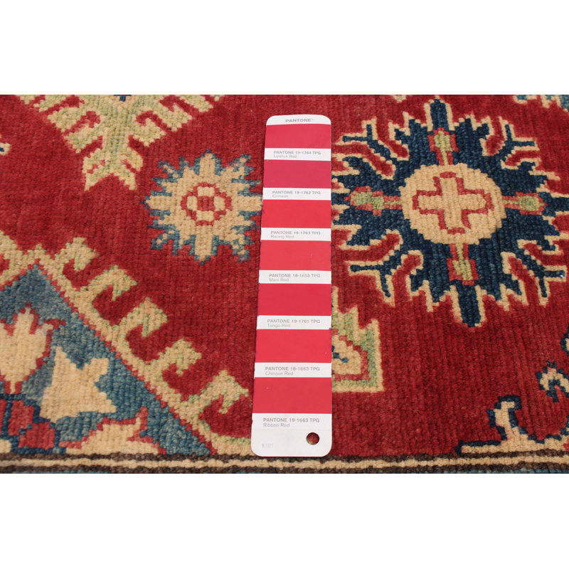 Rafaila One-of-a-Kind 4'9" X 6'8" New Age Wool Area Rug in Red