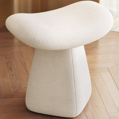 Off White Dressing Table Accent Stool