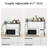 Omarr 27.6'' Iron Standard Baker's Rack with Microwave Compatibility