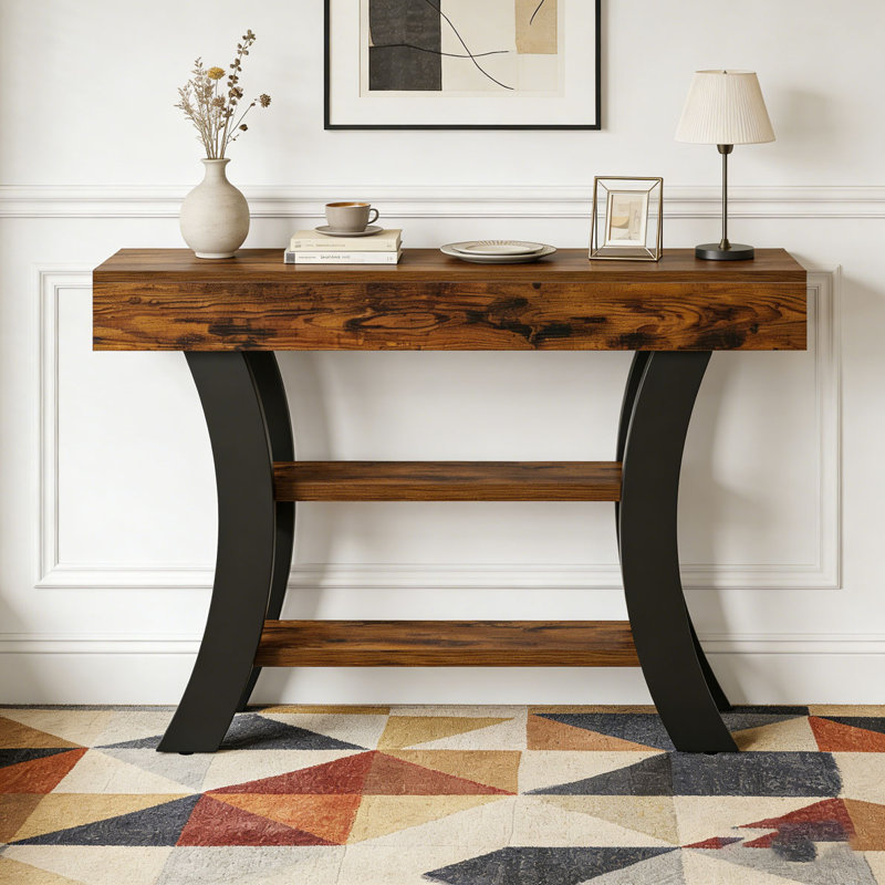 Console de 41 po avec tablettes de rangement