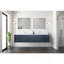 Meuble-lavabo double bleu marine 84 po X P 22 po D-1424721750