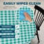 Nappe-Vinyle avec flanelle, rectangulaire, imperméable, facile à nettoyer, motif à carreaux-857661614-863076486
