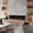 Modern Ember Black Recessed Wall Mounted Electric Fireplace with BTU 5000-96919426