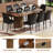 78.7" Large Farmhouse Kitchen Dinning Table Set Double Robust Pedestal-112473787-112473789-112829284
