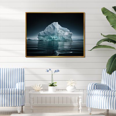 «Teal Iceberg Silent Resilience», reproduction sur toile
