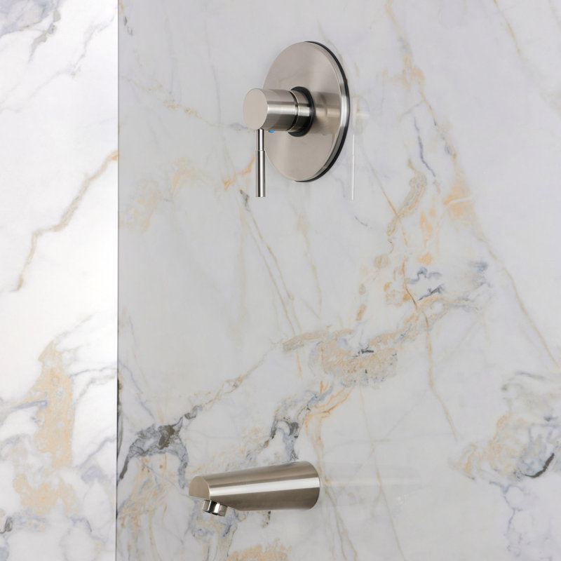 Kingston Brass Concord Single-Handle Pressure Balanced Tub Faucet, Trim Only, Brushed Nickel