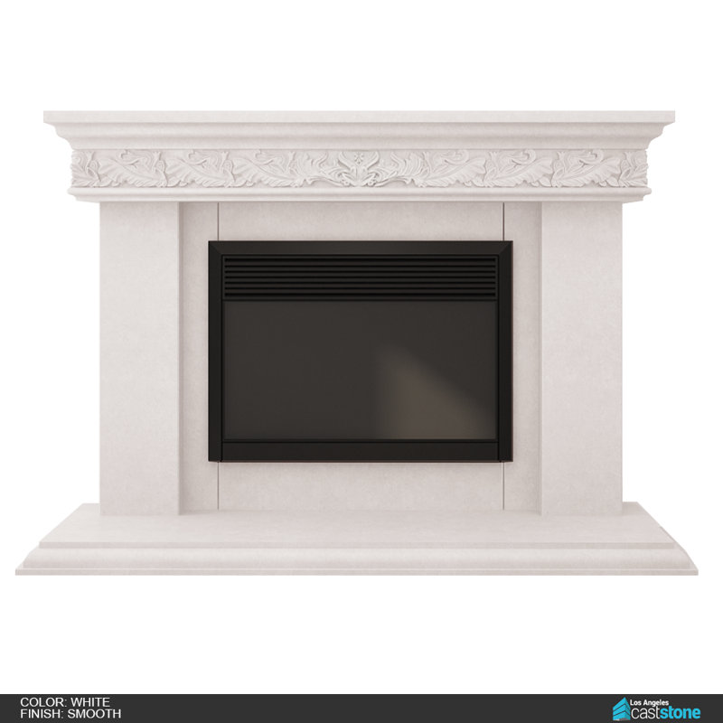 Bonaparte Fireplace Surround, Smooth White
