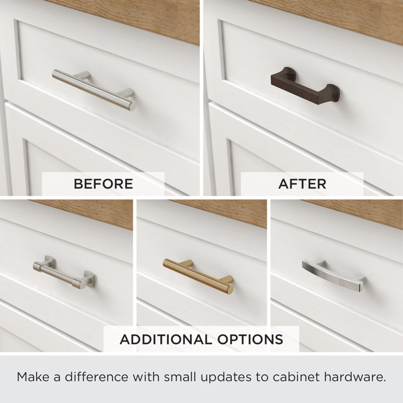 Amelia Satin Nickel Arch Cabinet Pull with Mounting Hardware
