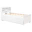 Lit plateforme avec tête de lit, USB, lit gigogne et 3 tiroirs-2111877435