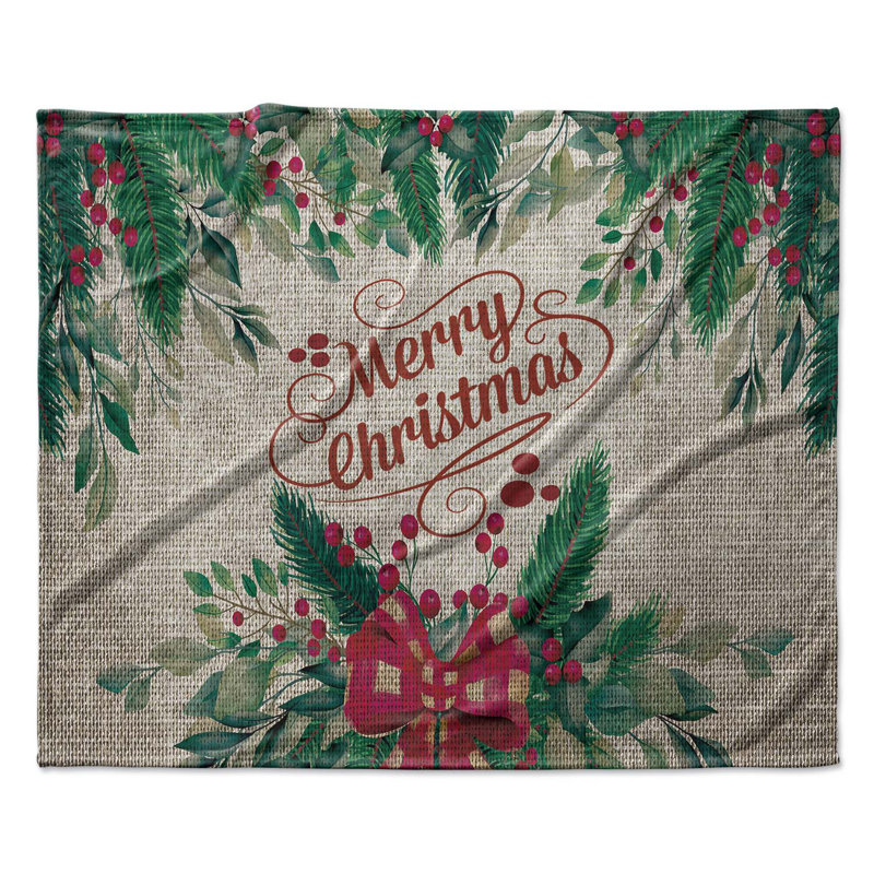 Jeté Merry Christmas, L 30 po x L 40 po