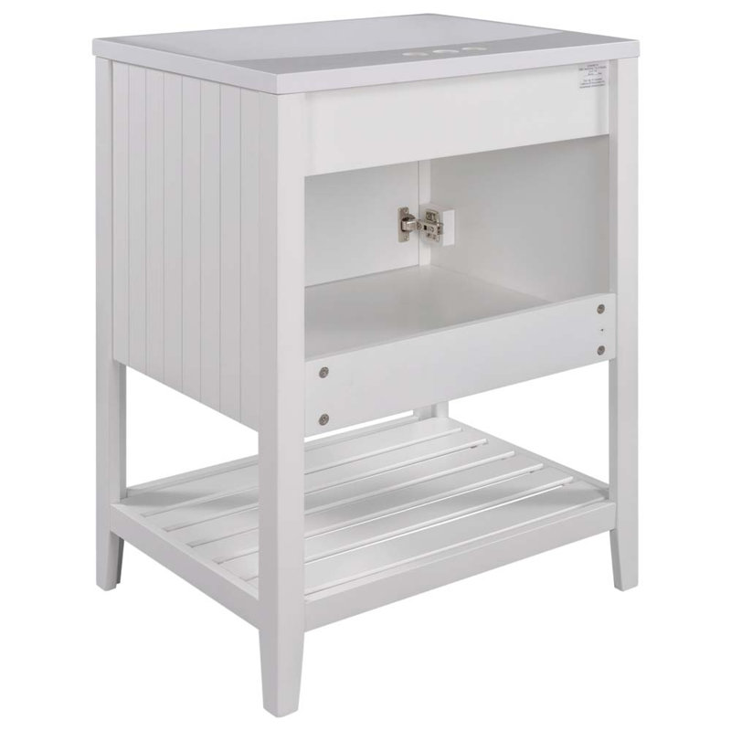 Lavabo de salle de bain 24 po, Blanc