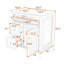 Meuble-lavabo autoportant moderne avec lavabo en céramique, tiroir rabattable et tablette réglable-1900887358-1900887355