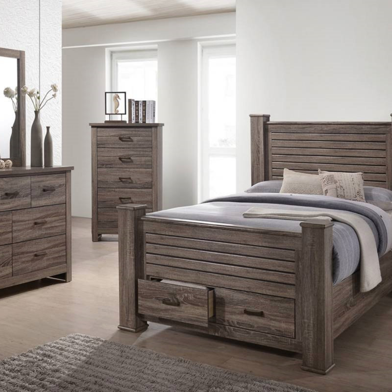DRESSER en chêne gris