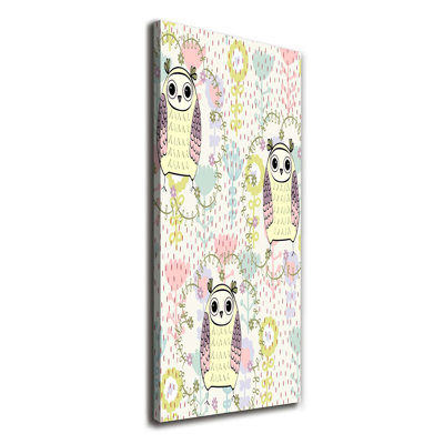 Owls 1 Piece Wrapped Canvas Wall Art