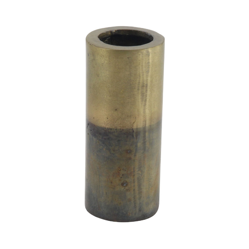 10" Gold and Black Rustic Aluminum Table Vase