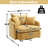 Modern 46.1" Swivel Chair Oversized Single Sofa Armchairs With 3 Pillows-1791824287