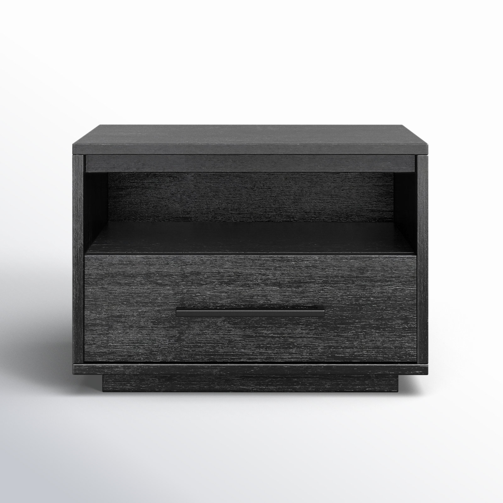 Roxie 1 - Drawer 24.8" Nightstand, Black