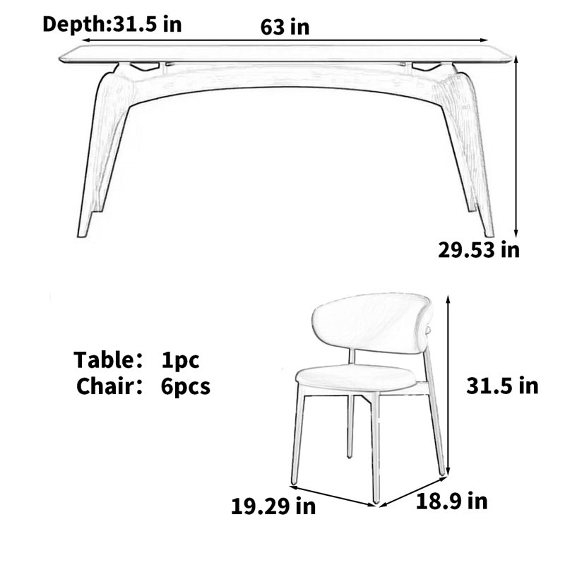 Table de salle à manger Nordic