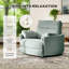 Très grand fauteuil inclinable électrique 54 po en chenille avec ports USB et Type-C-867537797