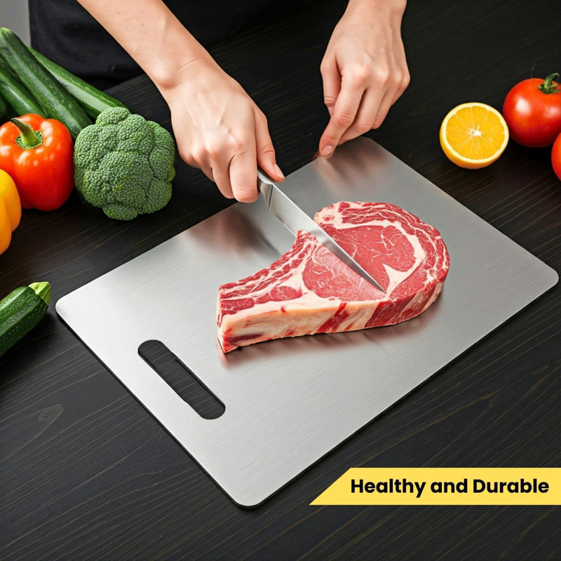 Large Rectangular Titanium Double-Sided Cutting Board