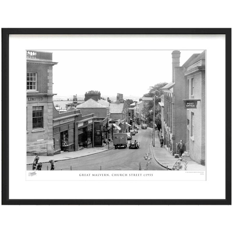 Great Malvern, Church Street C1955 - Single Picture Frame Print, 45cm H x 60cm W x 2.3cm D