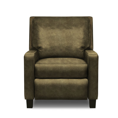 Fauteuil inclinable manuel en cuir véritable 32 po Rebecca