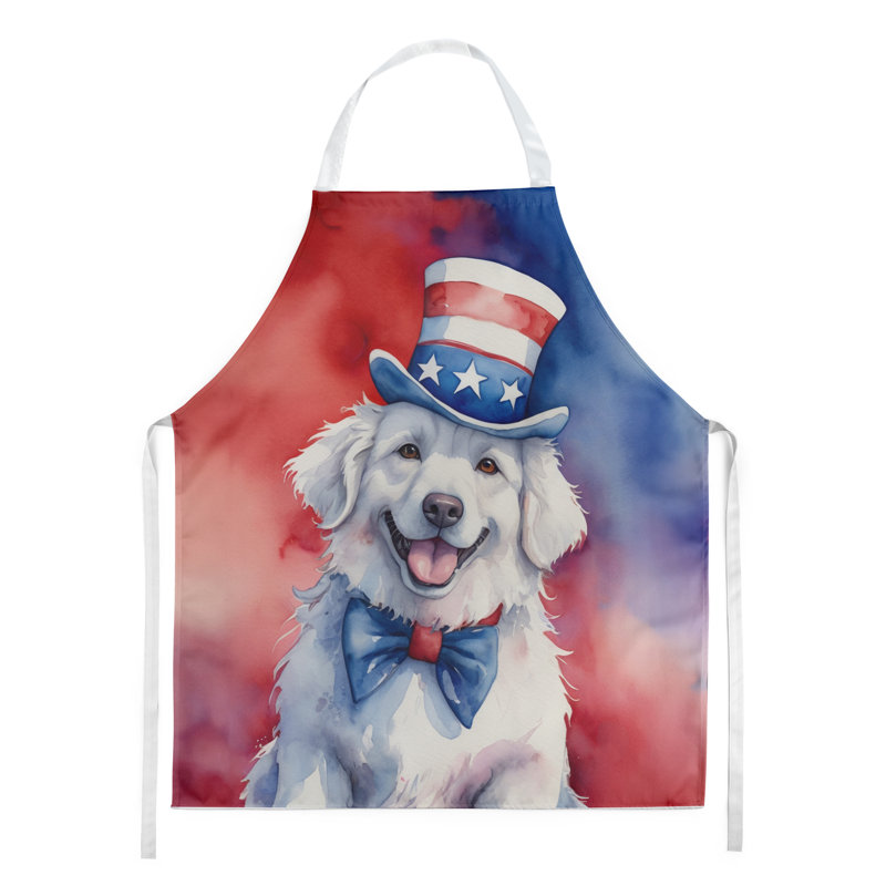 Patriotic American Apron, Kuvasz