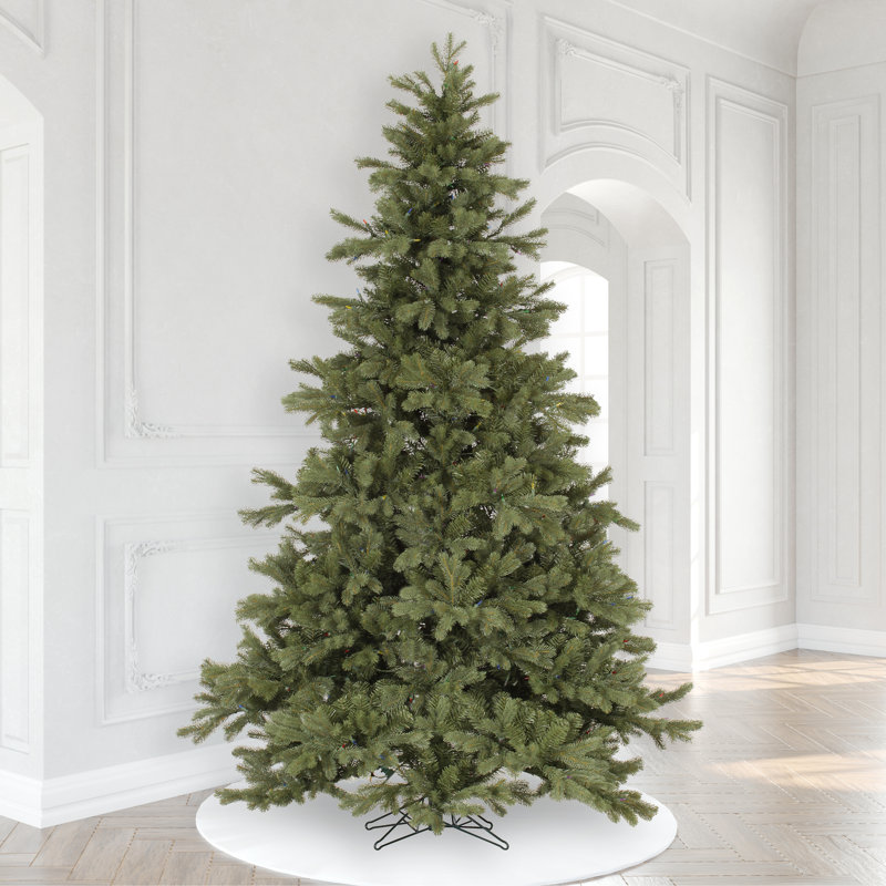 Sapin de noël artificiel vert 9 pi avec support