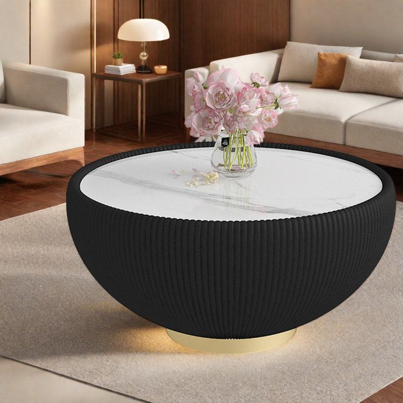 Stone Top End Table