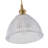 1-Copper round dimmable clear glass pendant light