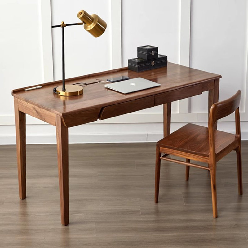 Solid Wood Writing Desk, 29.52" H x 59.05" W x 23.62" D
