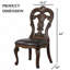 Chaise d'appoint 2 pièces de style traditionnel