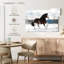 Bramly Clydesdale, cheval en hiver