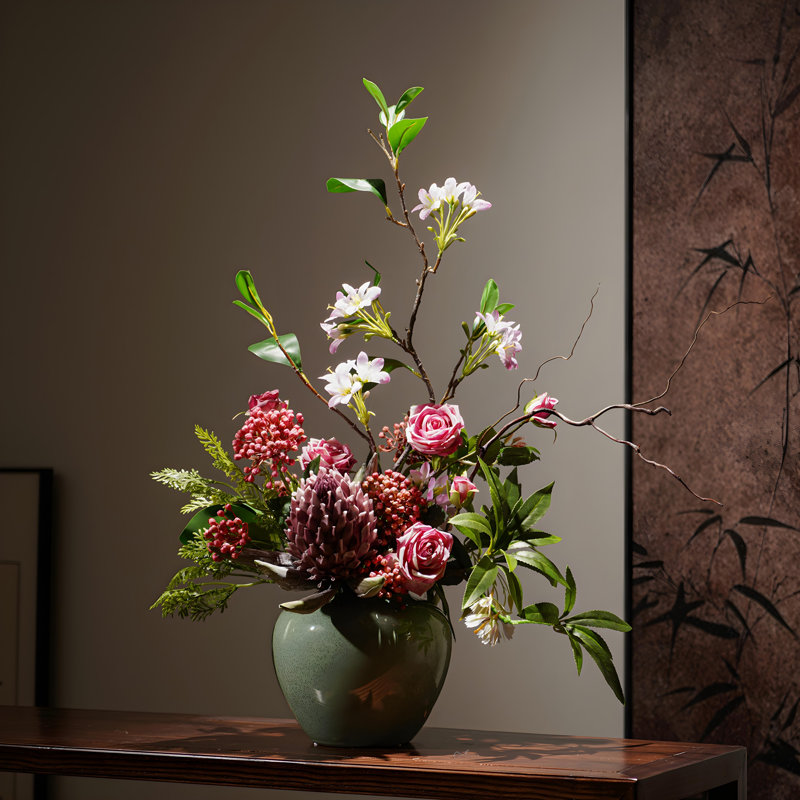 Ornements de fleurs simulées