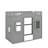 Twin House Loft Bed With Ladder-1840941159