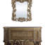 Miroir Constantine brun et doré (miroir seulement)
