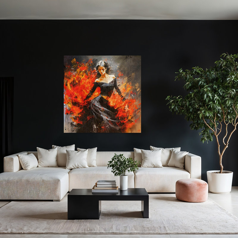 Art flamand flamand n ° 3, art contemporain, H 48 po x l 48 po