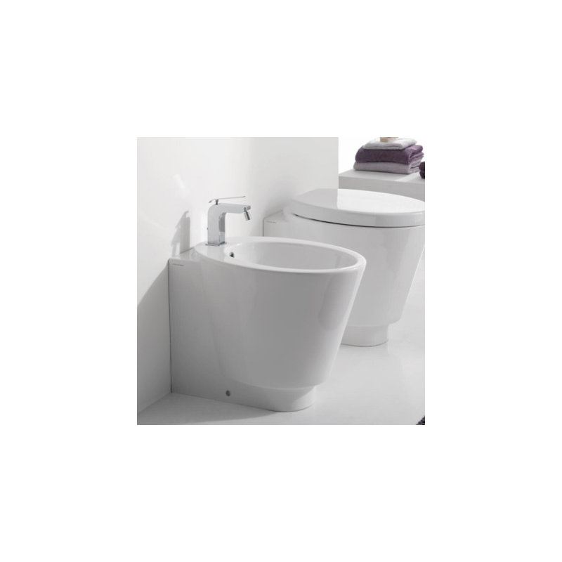 Bidet de plancher 16,5 po Wish, Blanc